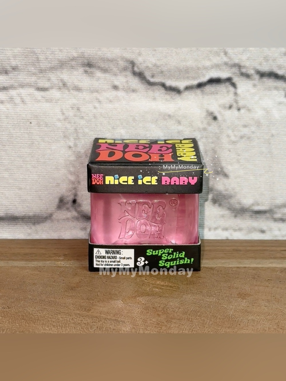 NeeDoh Nice Ice Baby Cube Squishy Pink